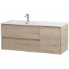 BelBagno Тумба с раковиной Kraft 100 L подвесная Rovere Galifax Bianco