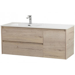 BelBagno Тумба с раковиной Kraft 100 L подвесная Rovere Galifax Bianco
