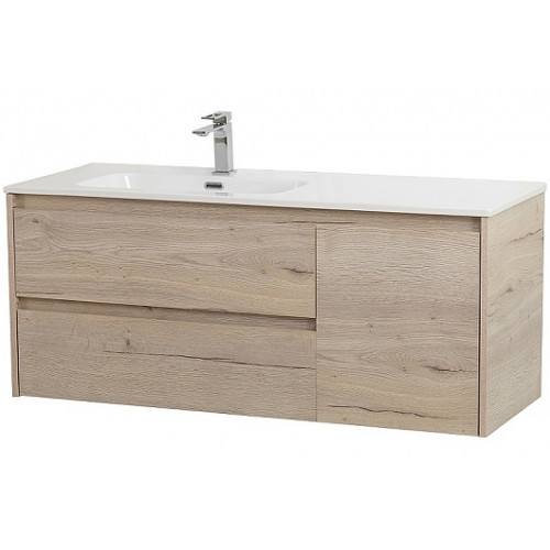 BelBagno Тумба с раковиной Kraft 100 L подвесная Rovere Galifax Bianco