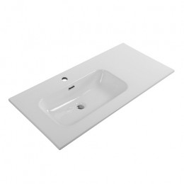 BelBagno Тумба с раковиной Kraft 100 L подвесная Rovere Galifax Bianco