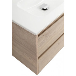 BelBagno Тумба с раковиной Kraft 100 L подвесная Rovere Galifax Bianco