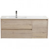 BelBagno Тумба с раковиной Kraft 100 L подвесная Rovere Galifax Bianco