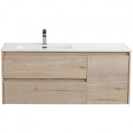 BelBagno Тумба с раковиной Kraft 100 L подвесная Rovere Galifax Bianco