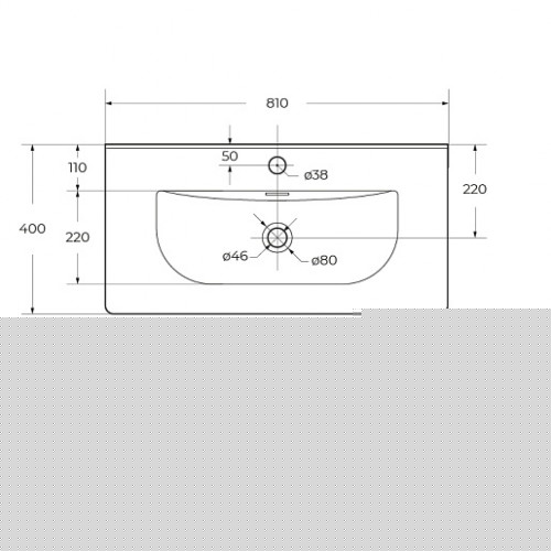 BelBagno Тумба с раковиной Kraft 39 80 Pino Pasadena с раковиной BB-8099-3-80