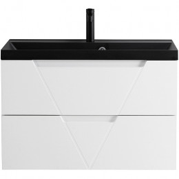 BelBagno Мебель для ванной Vittoria 100 Bianco Lucido с раковиной BB1000/450-LV-ART-AST-NERO
