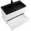BelBagno Мебель для ванной Vittoria 100 Bianco Lucido с раковиной BB1000/450-LV-ART-AST-NERO