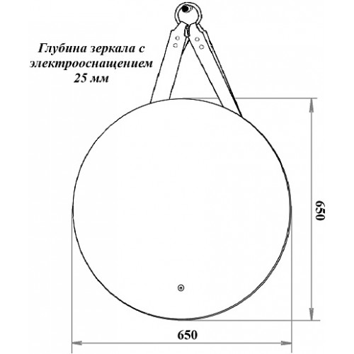 Runo Зеркало Руан D65
