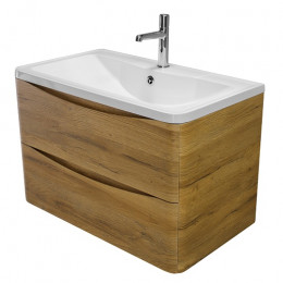 BelBagno Тумба с раковиной Acqua 100 подвесная Rovere Rustico