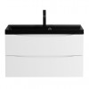 BelBagno Тумба с раковиной Marino 80 подвесная Bianco Opaco с раковиной 80/45 ART-AST-NERO