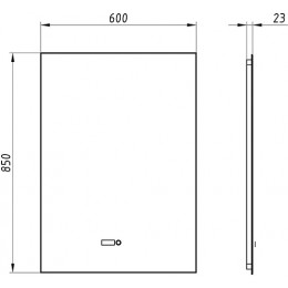 ASB-Mebel Зеркало для ванной Оскар 60