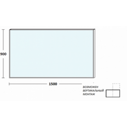 De Aqua Зеркало Сильвер 14075 (SIL 408 140 S)