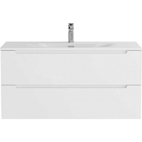 BelBagno Тумба с раковиной Etna 100 подвесная Bianco Lucido с раковиной BB-8099-100
