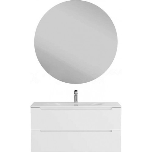 BelBagno Тумба с раковиной Etna 100 подвесная Bianco Lucido с раковиной BB-8099-100