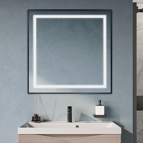 BelBagno Зеркало SPC-KRAFT-900-800-SENS-NERO