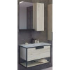 Comforty Мебель для ванной Бонн 75 подвесная дуб дымчатый