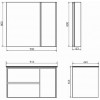 Comforty Мебель для ванной Бремен 90 дуб белый