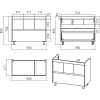 Misty Тумба для умывальника Алиса 100, 1 ящик, напольная