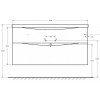 BelBagno Тумба с раковиной Marino-H60 120 подвесная Rovere Nature