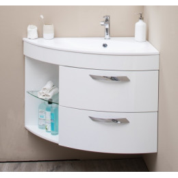De Aqua Мебель для ванной Трио Люкс 90 R, зеркало Экстра EXT 90 F