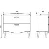 Comforty Тумба с раковиной Монако 100 1 белая