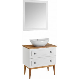 ASB-Woodline Зеркало Каталина 80 white