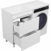 Misty Тумба с раковиной Байкал 120 L под стиральную машину белая