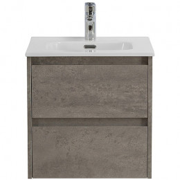 BelBagno Тумба с раковиной Kraft 50 подвесная Cemento Grigio