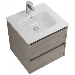 BelBagno Тумба с раковиной Kraft 50 подвесная Cemento Grigio