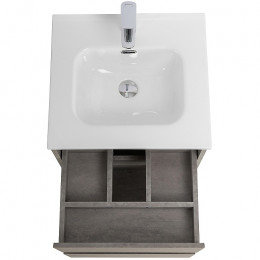 BelBagno Тумба с раковиной Kraft 50 подвесная Cemento Grigio