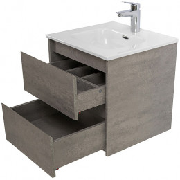 BelBagno Тумба с раковиной Kraft 50 подвесная Cemento Grigio