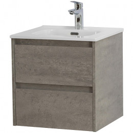 BelBagno Тумба с раковиной Kraft 50 подвесная Cemento Grigio