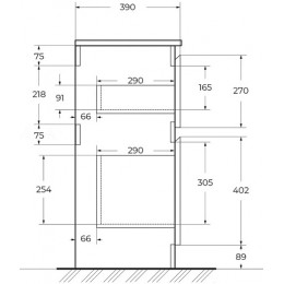 BelBagno Тумба с раковиной Kraft 39 70 напольная Bianco Opaco с раковиной BB-8099-3-70