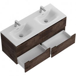 BelBagno Тумба с раковиной Etna 120 с 4 ящиками подвесная Rovere Moro