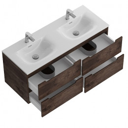 BelBagno Тумба с раковиной Etna 120 с 4 ящиками подвесная Rovere Moro