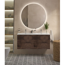 BelBagno Тумба с раковиной Etna 120 с 4 ящиками подвесная Rovere Moro
