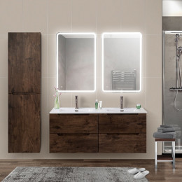BelBagno Тумба с раковиной Etna 120 с 4 ящиками подвесная Rovere Moro