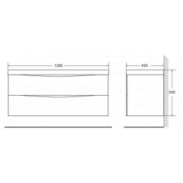 BelBagno Мебель для ванной MARINO 1200 Rovere Grigio