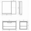 Comforty Тумба с раковиной Бонн 90 (Comforty) подвесная дуб темный
