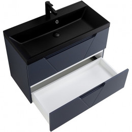 BelBagno Тумба с раковиной Vittoria 90 подвесная Grigio Opaco с раковиной BB900/450-LV-ART-AST-NERO