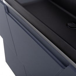 BelBagno Тумба с раковиной Vittoria 90 подвесная Grigio Opaco с раковиной BB900/450-LV-ART-AST-NERO