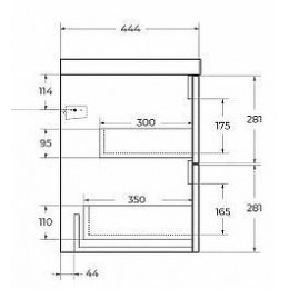 BelBagno Тумба с раковиной Vittoria 90 подвесная Grigio Opaco с раковиной BB900/450-LV-ART-AST-NERO