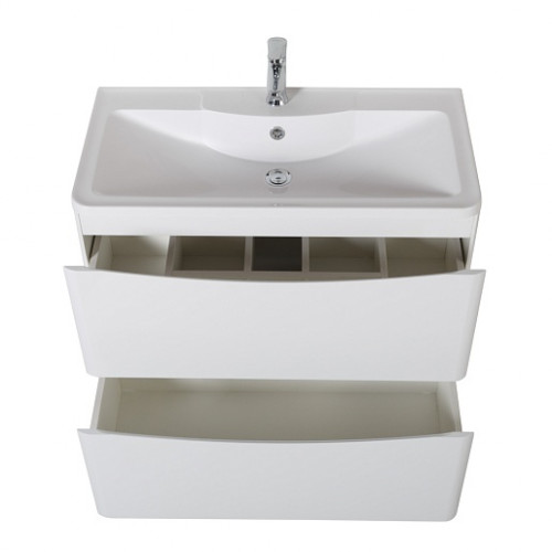 BelBagno Тумба с раковиной Acqua 80 напольная Bianco Lucido