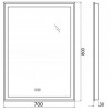 BelBagno Зеркало SPC-GRT-700-800-LED-TCH-WARM
