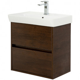 BelBagno Тумба с раковиной Neon 50 с 2 ящиками подвесная Rovere Scuro