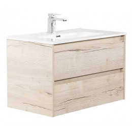 BelBagno Тумба с раковиной Kraft 100 подвесная Rovere Galifax Bianco