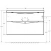 BelBagno Тумба с раковиной Marino-H60 100 подвесная Bianco Lucido