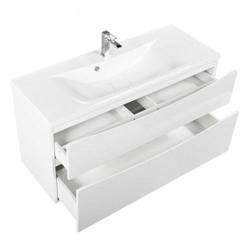 BelBagno Тумба с раковиной Marino-H60 100 подвесная Bianco Lucido