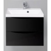 BelBagno Тумба с раковиной MARINO 600 Nero Lucido