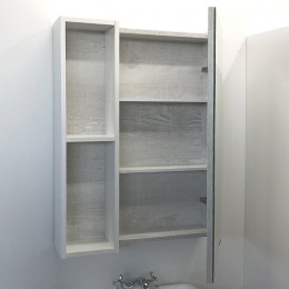 Comforty Зеркальный шкаф Прага 60 дуб белый