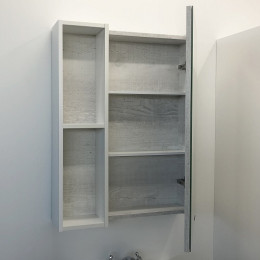 Comforty Зеркальный шкаф Прага 60 дуб белый